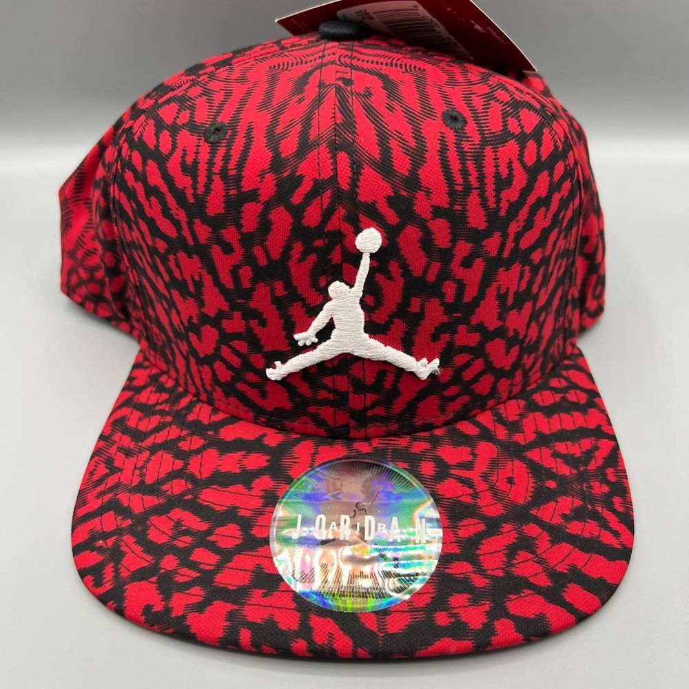 Air Jordan Hat Men Red Black Cement‎ Elephant Jumpman Snap Back Cap New